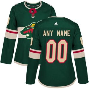 Damen Minnesota Wild Trikot Benutzerdefinierte Grün Authentic